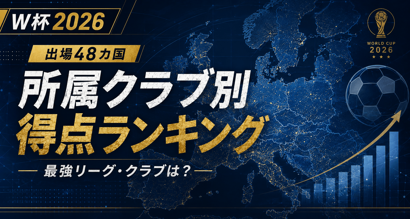 【W杯2026】所属クラブ別 得点ランキング 2位はパリ・サンジェルマン!1位は?【7/20 最終確定】